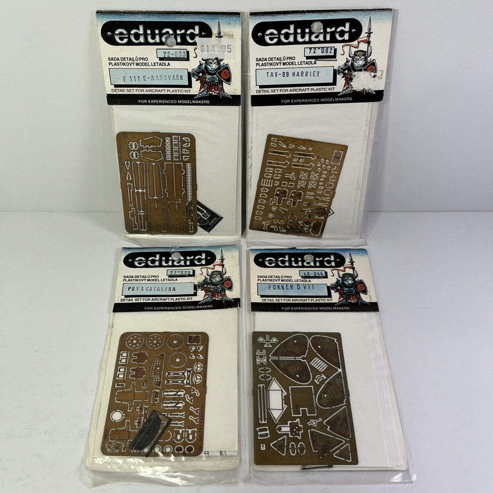 Set Of 4 Eduard Detail Set For Aircraft Plastic Kit Assorted * READ CZ